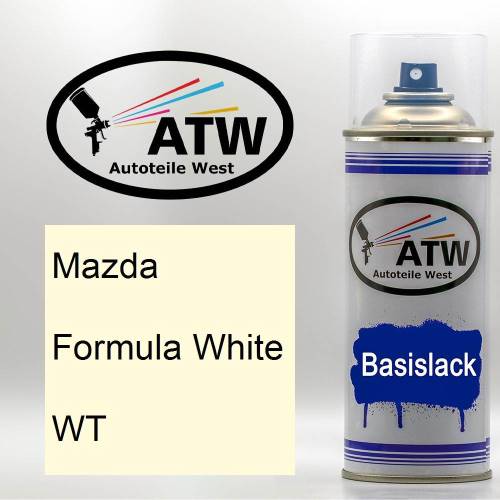 Mazda, Formula White, WT: 400ml Sprühdose, von ATW Autoteile West.